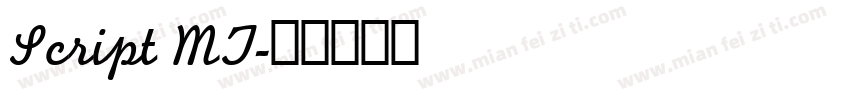 Script MT字体转换